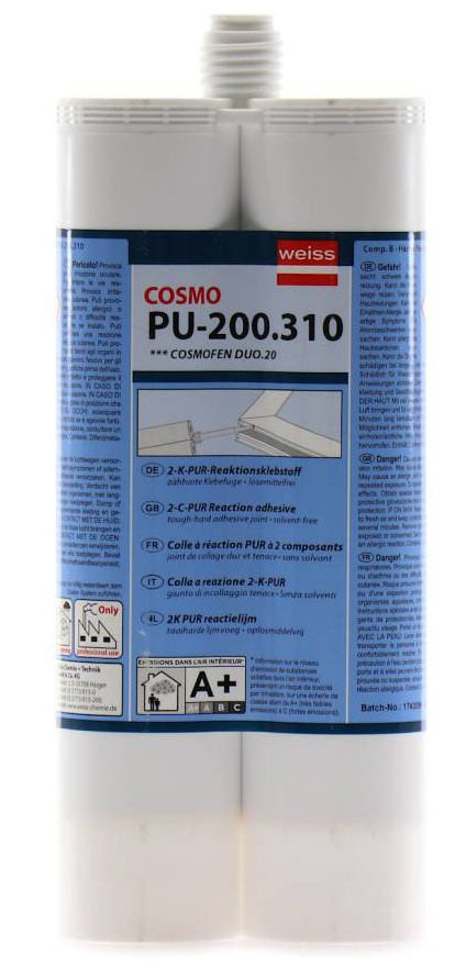 COSMO PU-200.310,  2-к полиуретановый клей, 2*190 мл