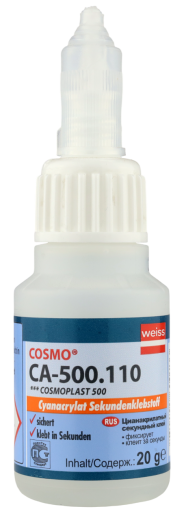 COSMO CA-500.110 Клей секундный, 20 гр (COSMOPLAST 500)